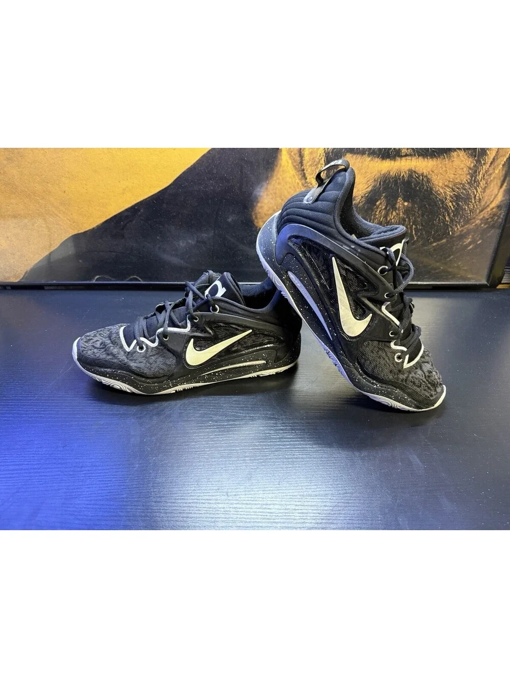 Nike KD 15 TB Black White Speckled Men’s Size 13 Basketball DO9826-002